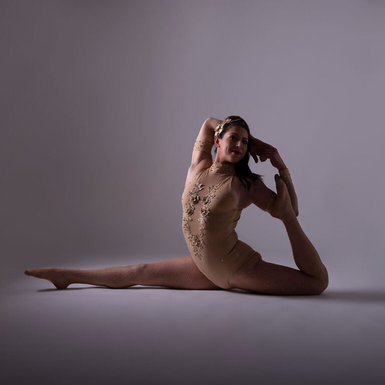 Splits pose in Contortion for beginners Class at London Dance Academy