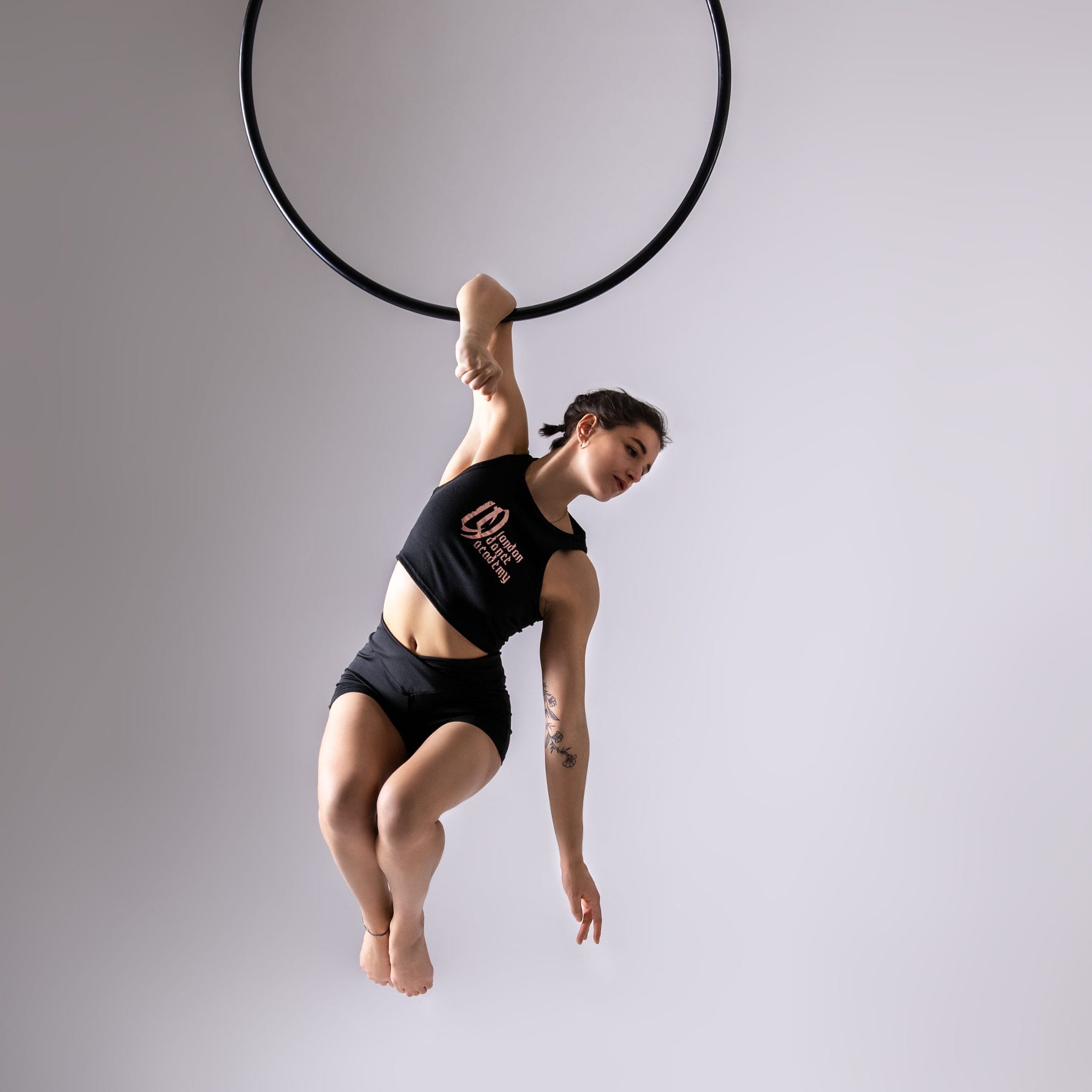 London Dance Academy Logo Knit Crop Top